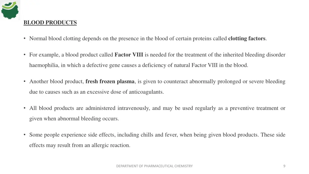 blood products