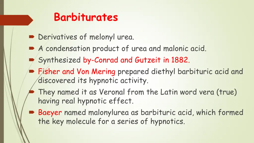 barbiturates