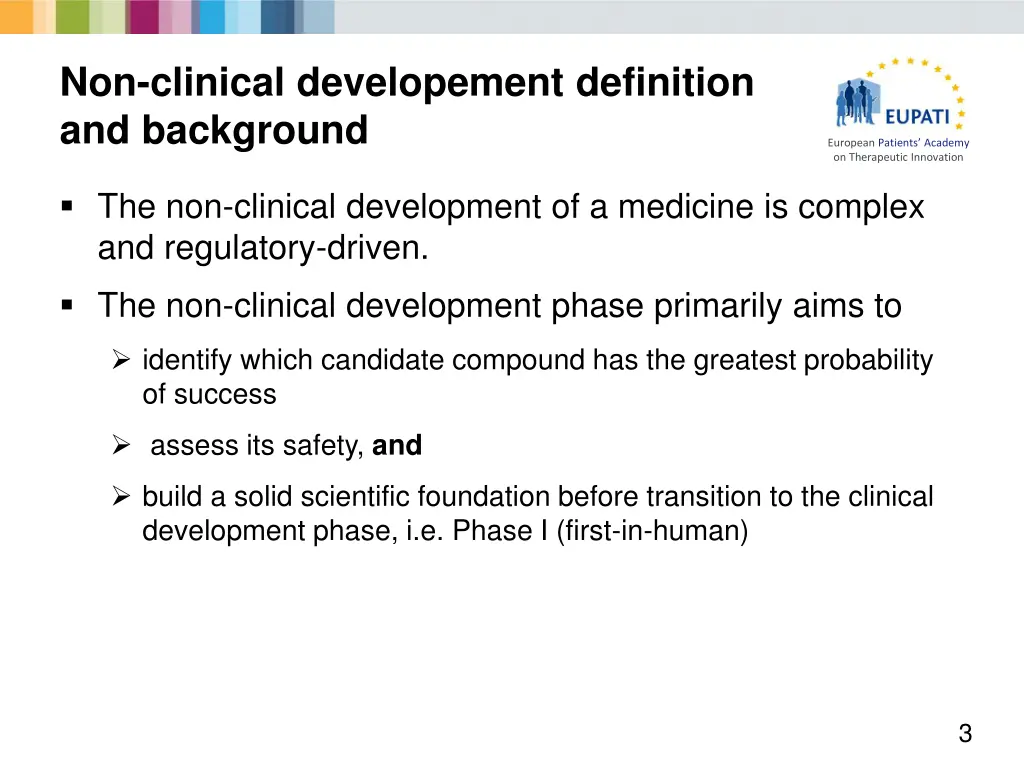 non clinical developement definition