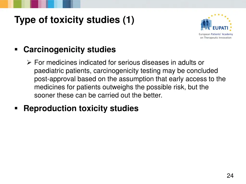 type of toxicity studies 1