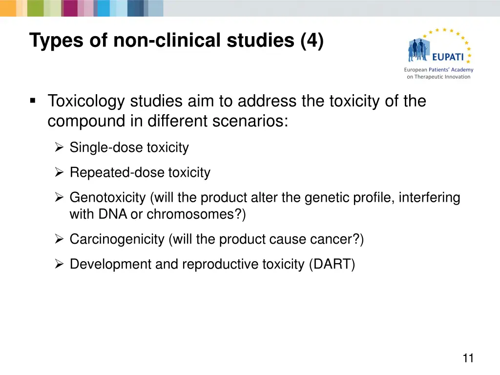 types of non clinical studies 4 1