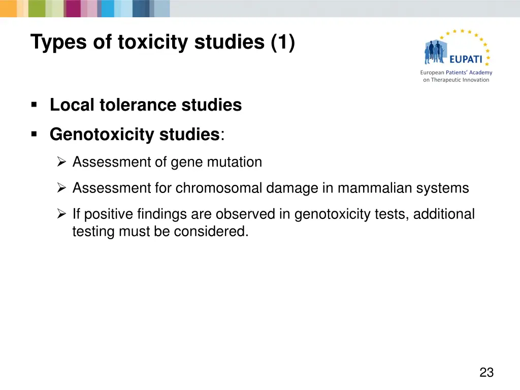 types of toxicity studies 1