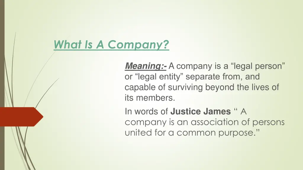 what is a company