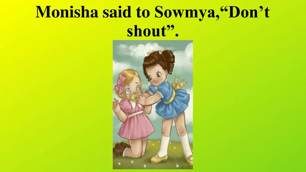 monisha said to sowmya don t shout