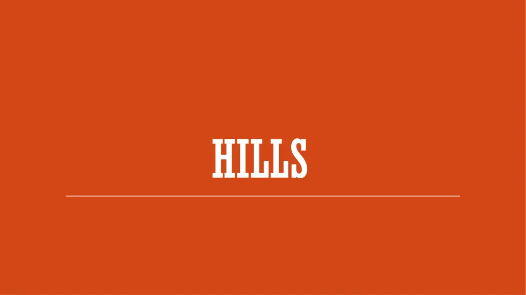 hills