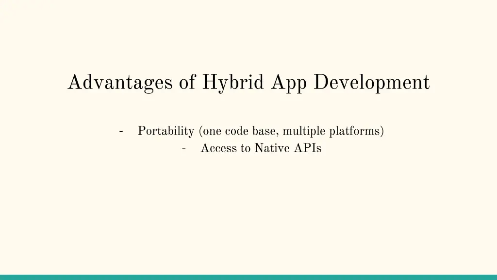 advantages of hybrid app development 1