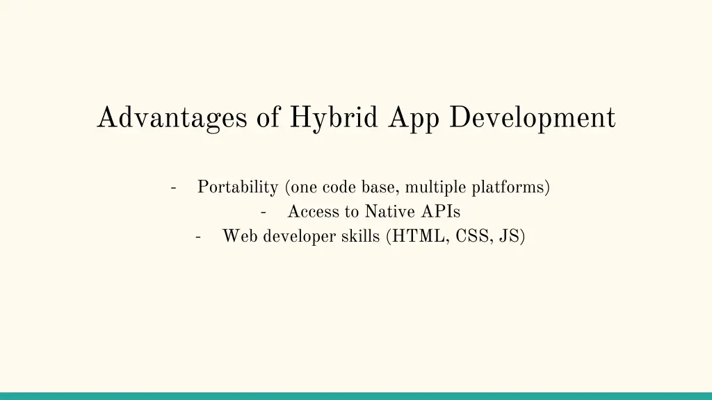 advantages of hybrid app development 2