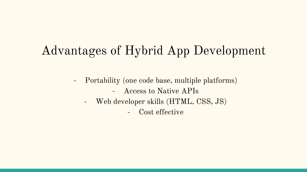 advantages of hybrid app development 3