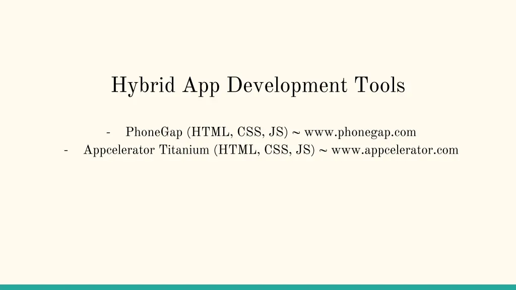 hybrid app development tools 1