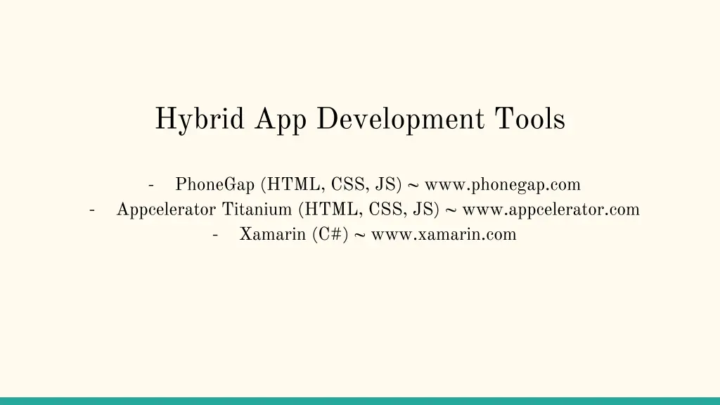 hybrid app development tools 2