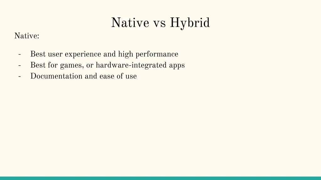 native vs hybrid 2