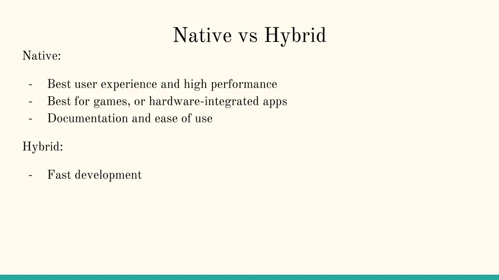 native vs hybrid 3