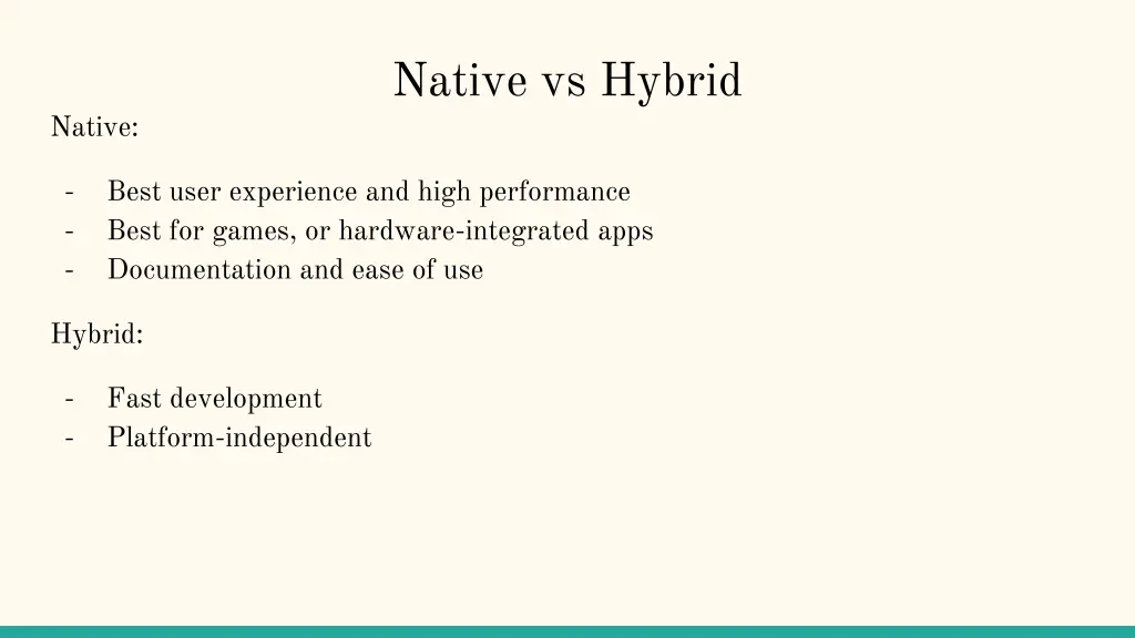 native vs hybrid 4