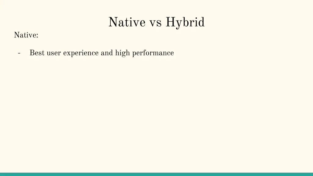 native vs hybrid