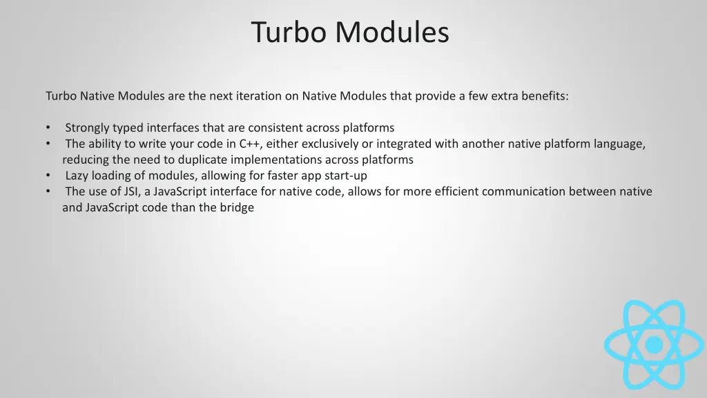 turbo modules