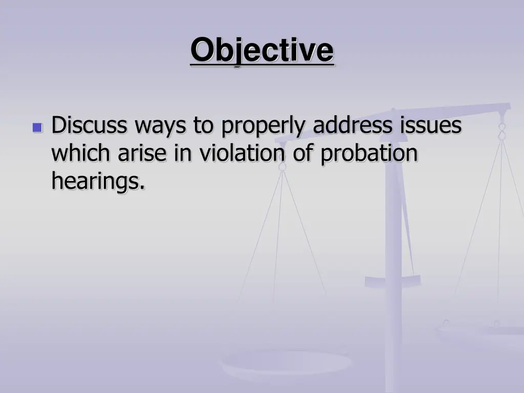 objective