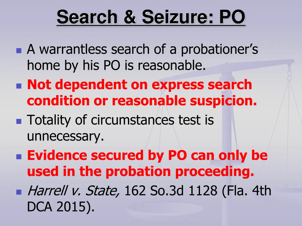 search seizure po