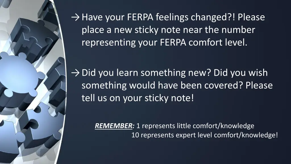 have your ferpa feelings changed please place