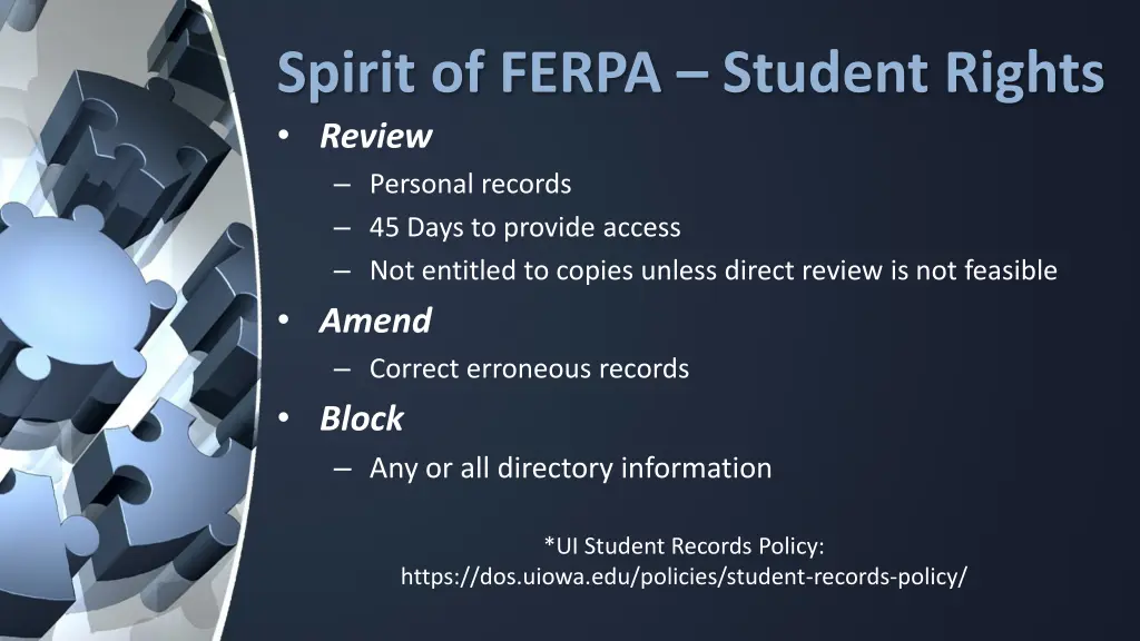 spirit of ferpa student rights review personal