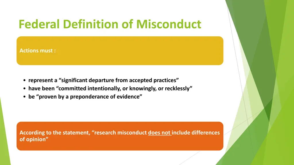 federal definition of misconduct