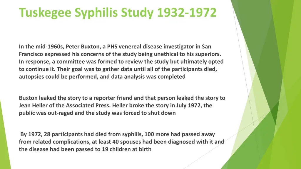 tuskegee syphilis study 1932 1972 1