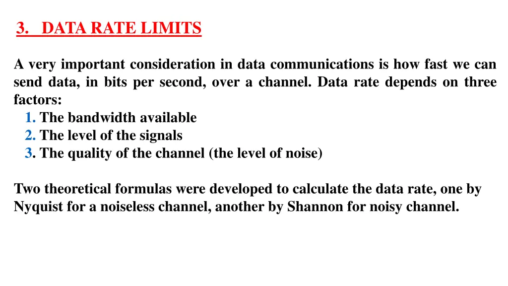 3 data rate limits