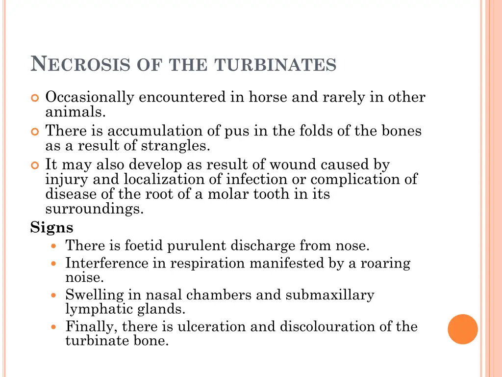 n ecrosis of the turbinates