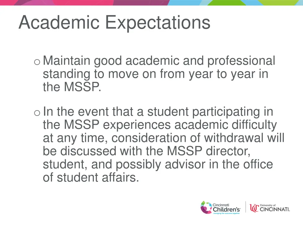 academic expectations