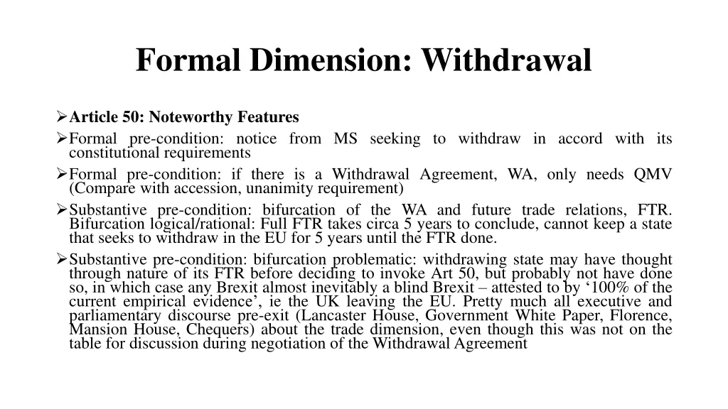 formal dimension withdrawal 1