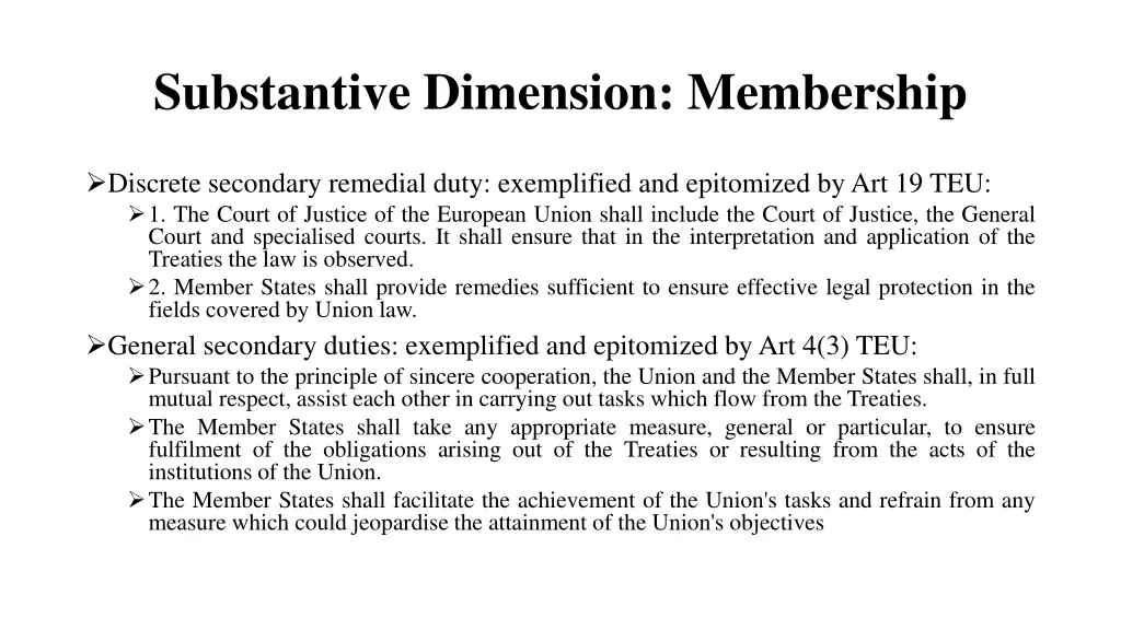 substantive dimension membership 2