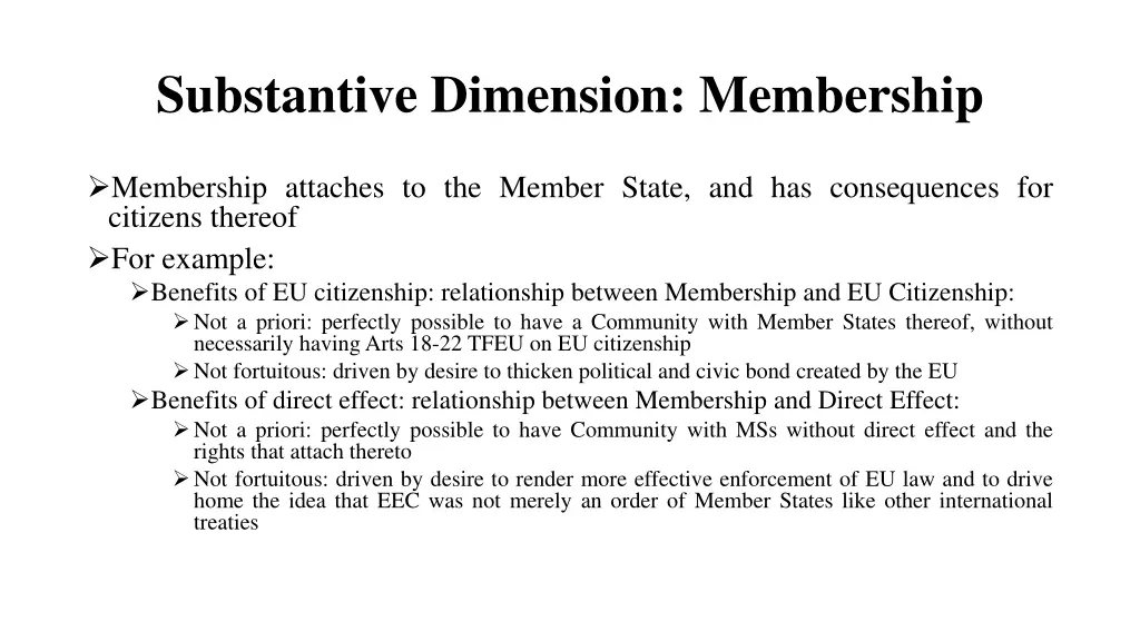 substantive dimension membership 4