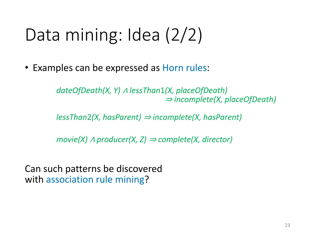 data mining idea 2 2