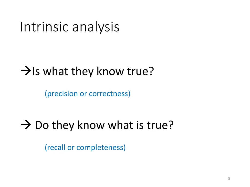 intrinsic analysis