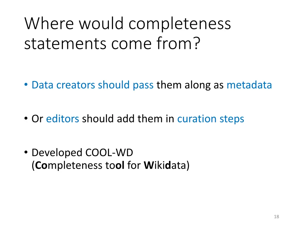 where would completeness statements come from