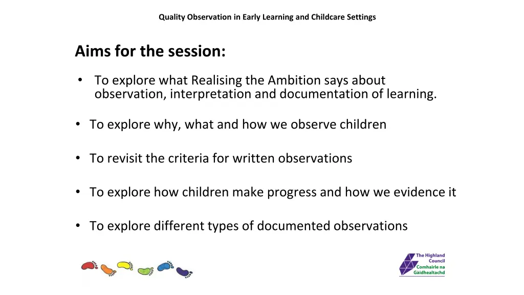 quality observation in early learning 1