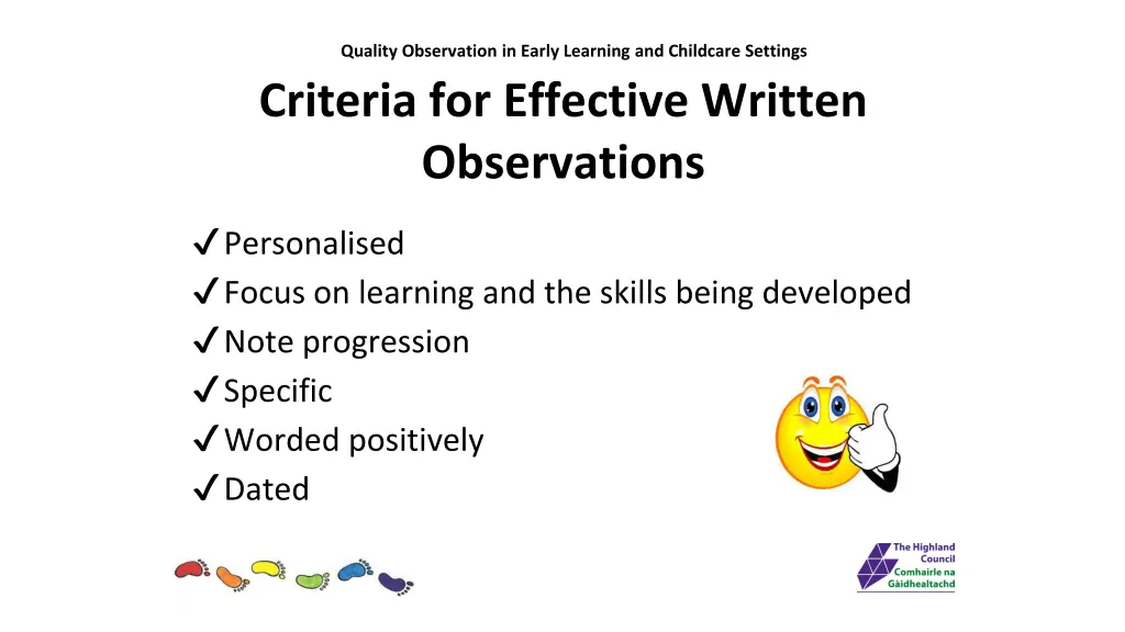 quality observation in early learning 20