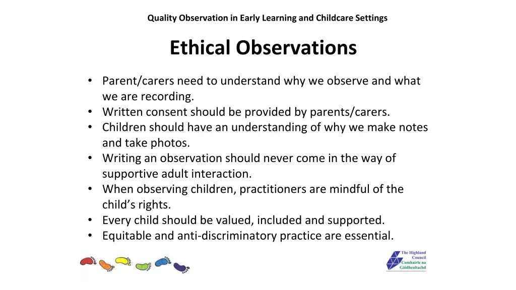 quality observation in early learning 23