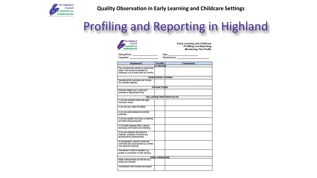 quality observation in early learning 24