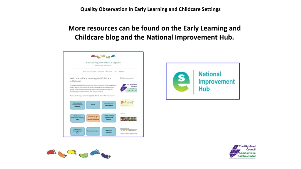 quality observation in early learning 31