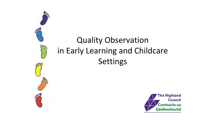 quality observation in early learning