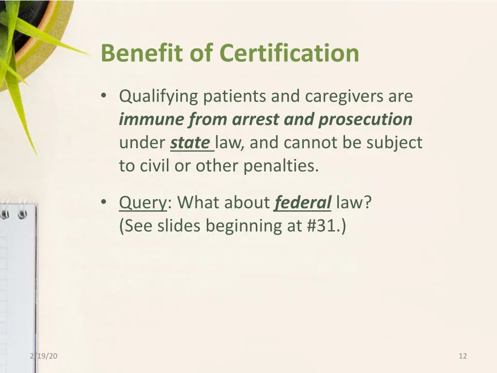 benefit of certification