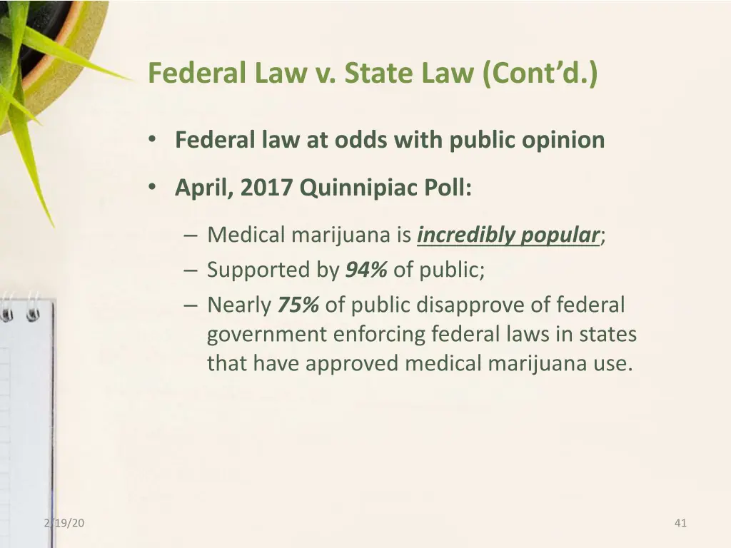 federal law v state law cont d 2