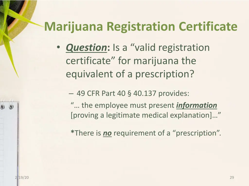 marijuana registration certificate