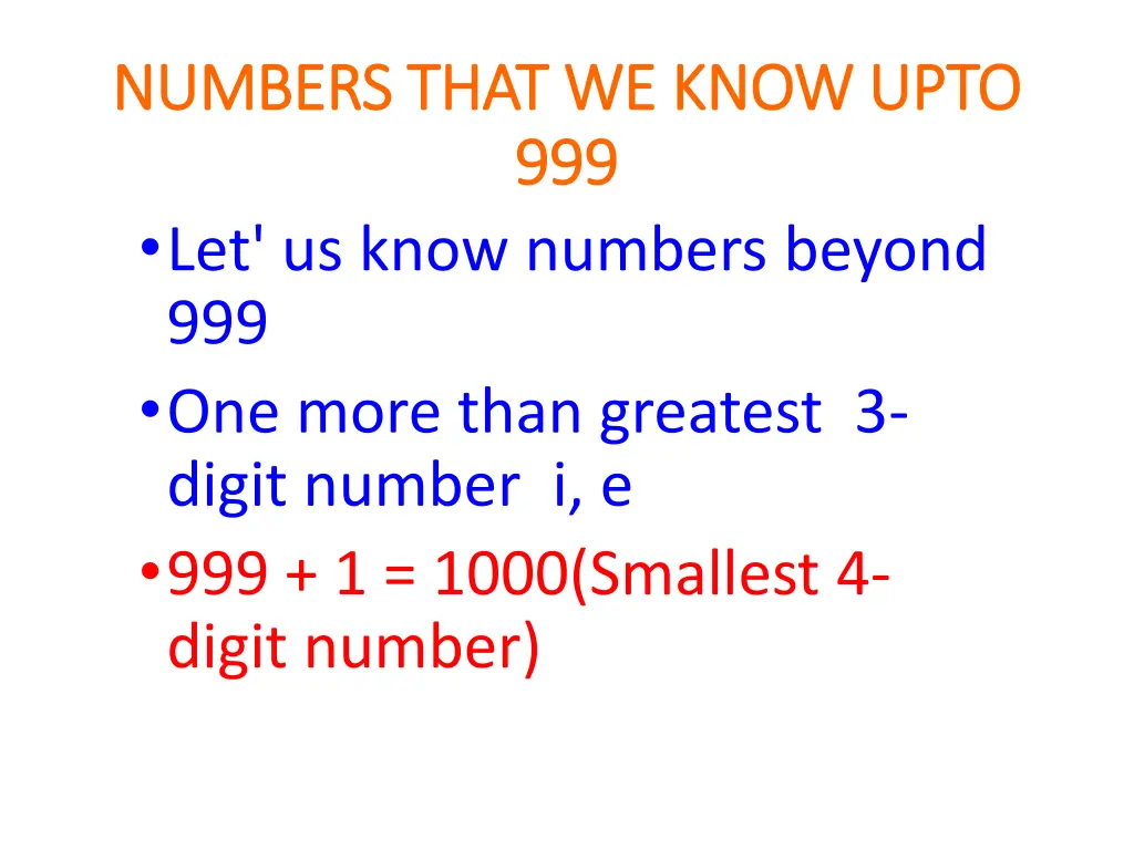 numbers that we know upto numbers that we know