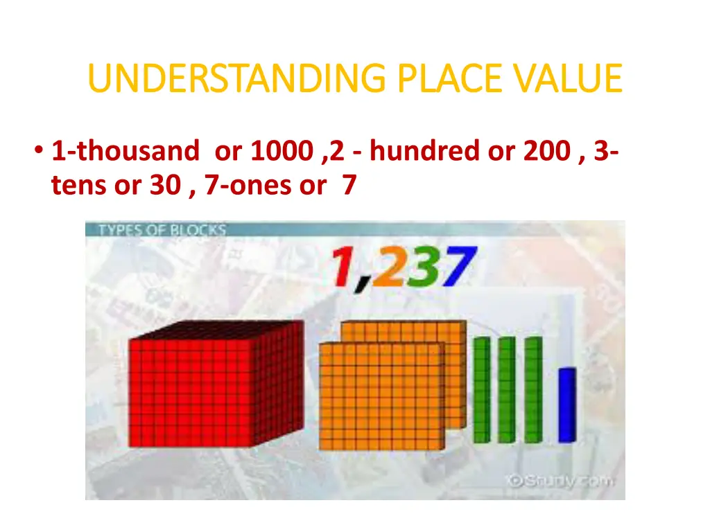 understanding place value understanding place