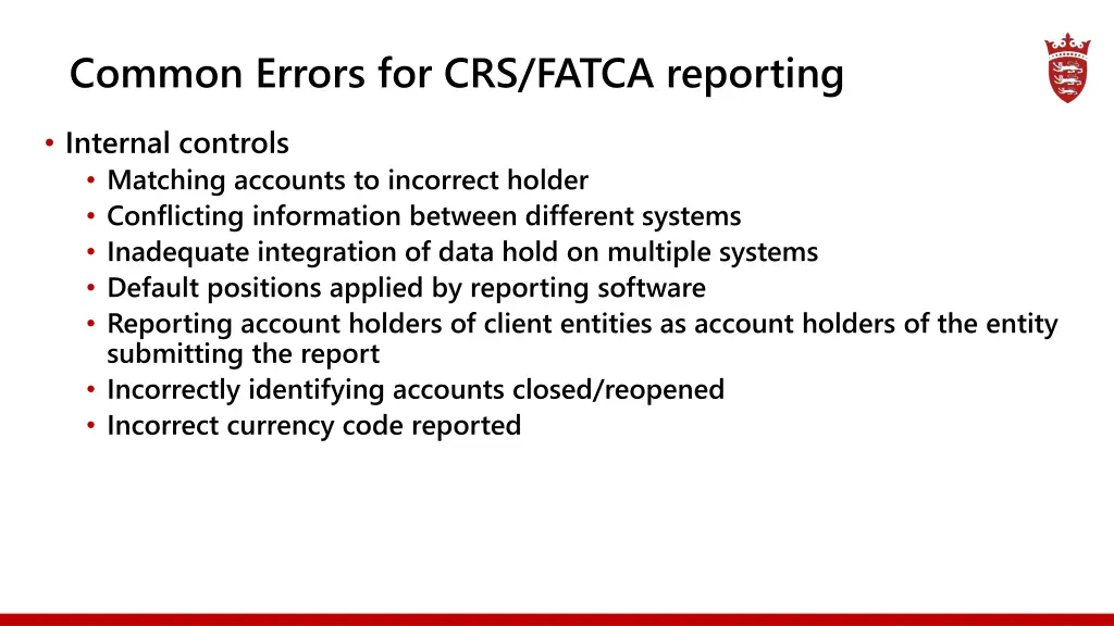 common errors for crs fatca reporting 1