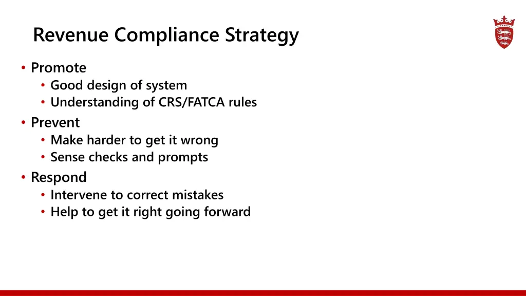 revenue compliance strategy