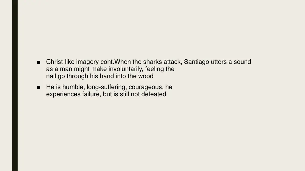 christ like imagery cont when the sharks attack