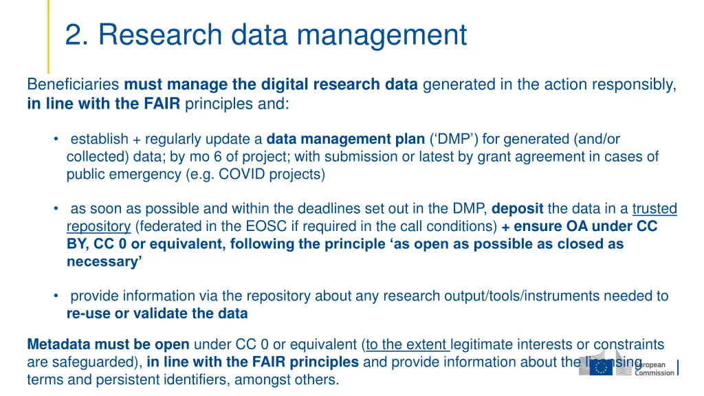 2 research data management