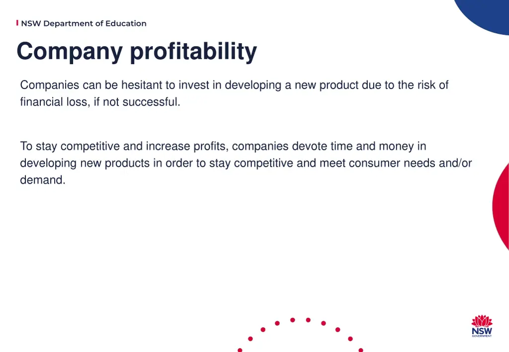 nsw department of education company profitability